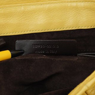 Yves Saint Laurent Soft Yellow Calfskin Nadja Shoulder Bag