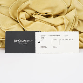Yves Saint Laurent Soft Yellow Calfskin Nadja Shoulder Bag