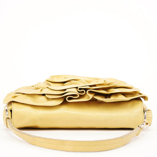 Yves Saint Laurent Soft Yellow Calfskin Nadja Shoulder Bag