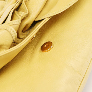 Yves Saint Laurent Soft Yellow Calfskin Nadja Shoulder Bag