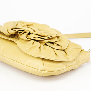 Yves Saint Laurent Soft Yellow Calfskin Nadja Shoulder Bag