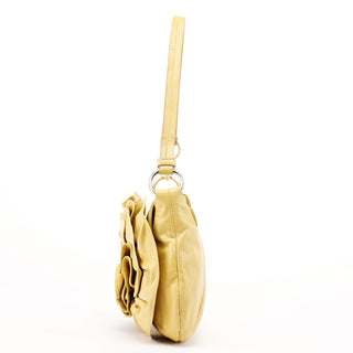 Yves Saint Laurent Soft Yellow Calfskin Nadja Shoulder Bag