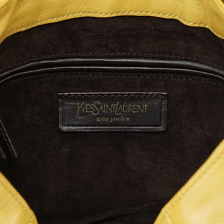 Yves Saint Laurent Soft Yellow Calfskin Nadja Shoulder Bag