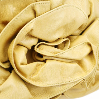 Yves Saint Laurent Soft Yellow Calfskin Nadja Shoulder Bag