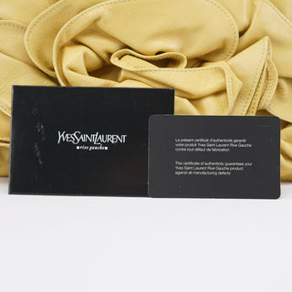 Yves Saint Laurent Soft Yellow Calfskin Nadja Shoulder Bag
